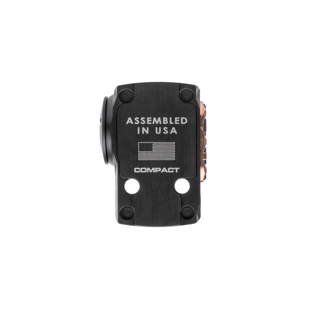 SIG Sauer ROMEO-X Compact Rose red dot sight base view showing the mounting footprint