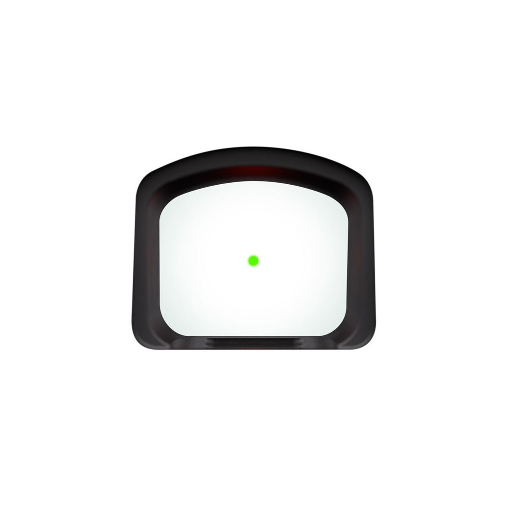 SIG Sauer ROMEO-X Pro 3 MOA green dot sight view through the window showing the green dot