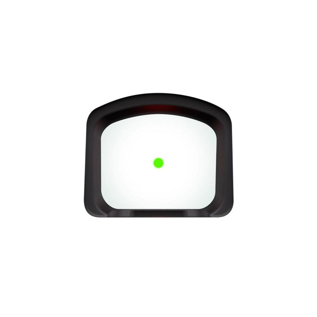 SIG Sauer ROMEO-X Pro 6 MOA green dot sight view through the window showing the green dot