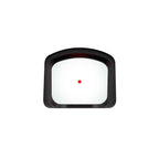 SIG Sauer ROMEO-X Pro 3 MOA red dot sight view through the window showing the red dot