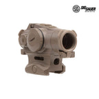 SIG Sauer ROMEO4T-PRO red dot sight in FDE with a ballistic circle dot reticle