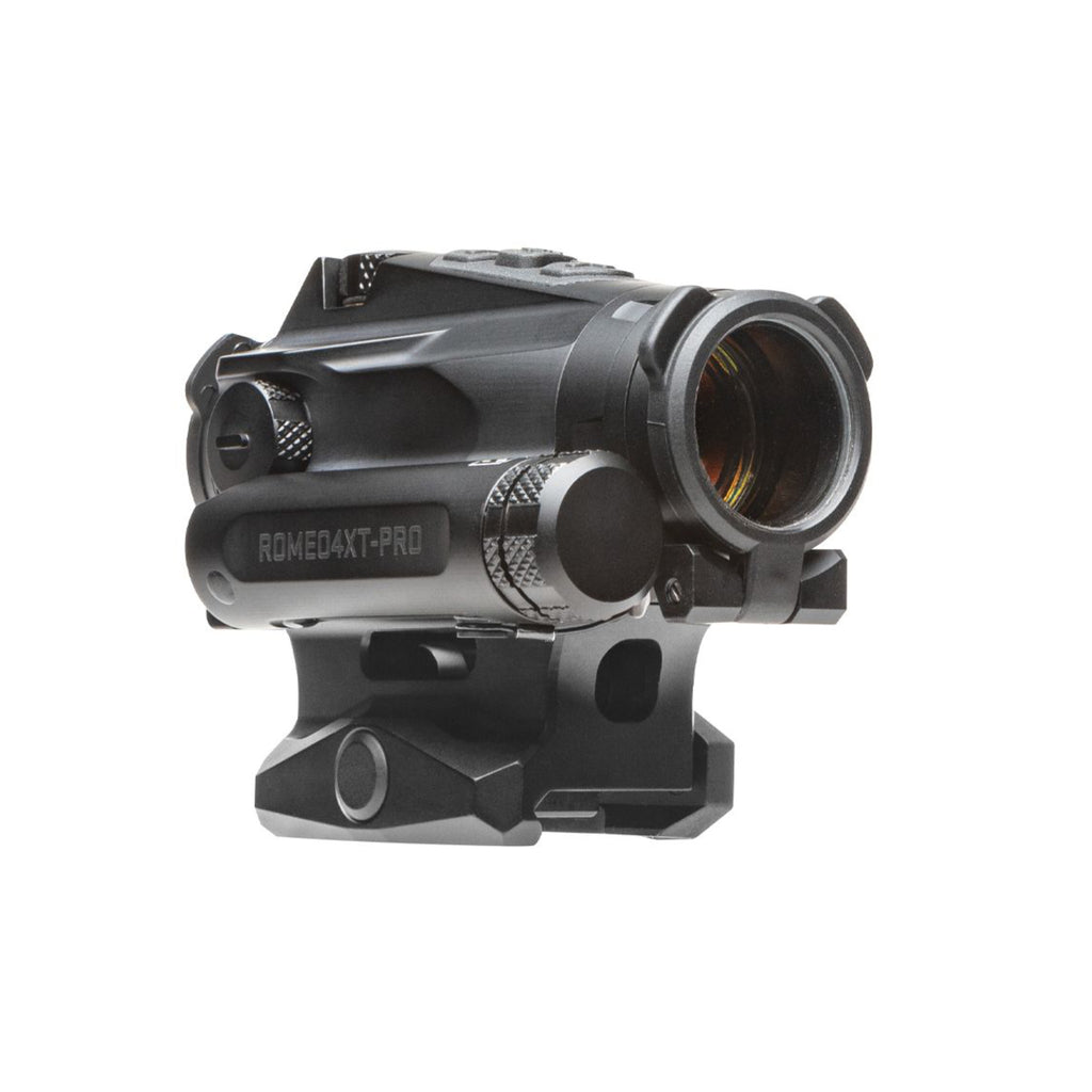SIG Sauer ROMEO4XT-PRO red dot sight front three-quarter view showing the lens