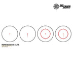 SIG Sauer ROMEO5 Gen II Elite Red Dot Sight 1x20mm Quad Ballistic Circle Dot 2.0 Reticle, 1.41" Absolute Co-Witness Mount, Black – SOR5105 Red Dot Sight SIG Sauer 