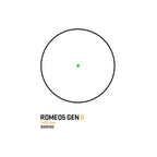 SIG Sauer ROMEO5 Gen II green dot sight 2 MOA green dot reticle diagram