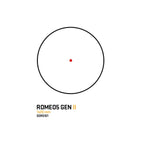 SIG Sauer ROMEO5 Gen II red dot sight 2 MOA red dot reticle diagram