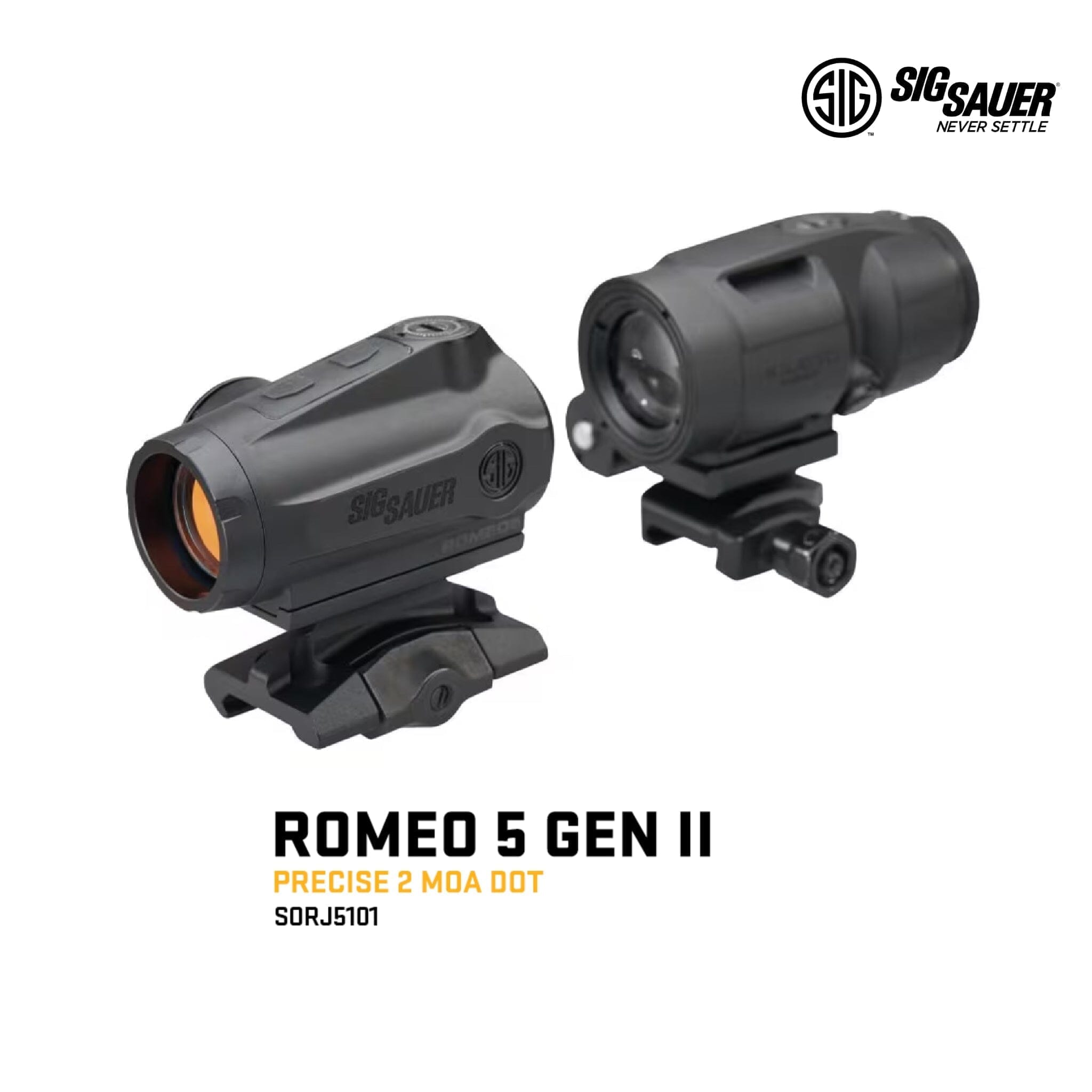 SIG SAUER ROMEO5 Gen II Red Dot Sight & JULIET3-Micro Magnifier Combo – SORJ5101 Red Dot Sight SIG Sauer 