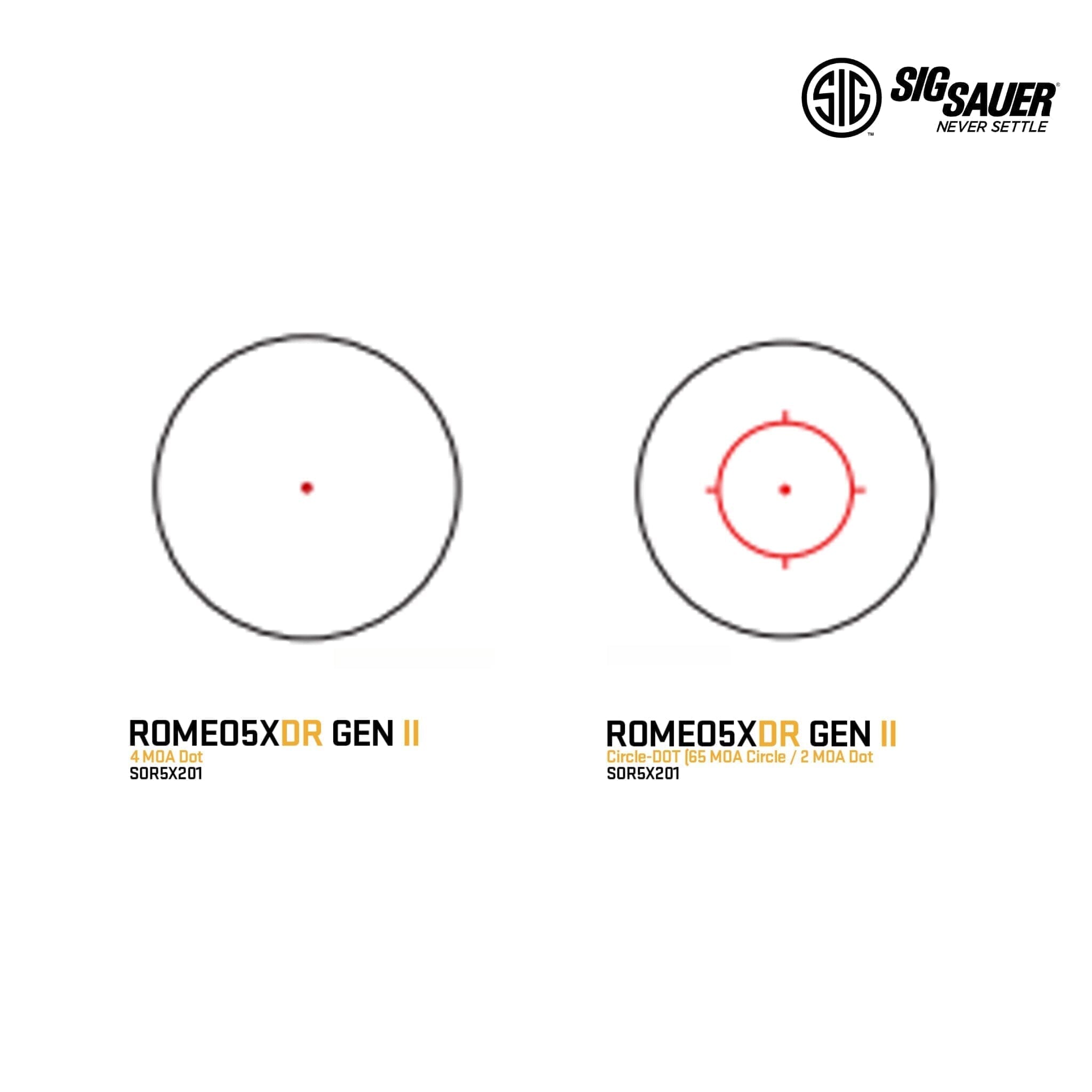 SIG Sauer ROMEO5XDR Gen II Red Dot Sight Circle Dot – SOR5X201 Red Dot Sight SIG Sauer 