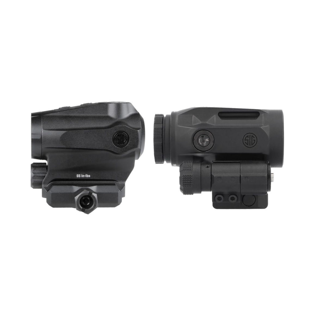 SIG Sauer ROMEO5XDR Gen II red dot sight and JULIET5 Micro magnifier side view