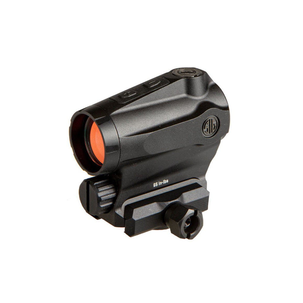 SIG Sauer ROMEO5XDR Gen II red dot sight from the JULIET5 Micro combo front three-quarter view