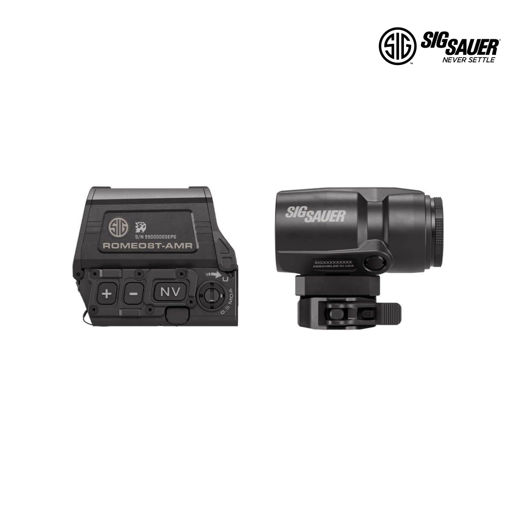 SIG SAUER ROMEO8T-AMR Red Dot Sight & JULIET3T-AMR Magnifier Combo Kit – SORJ8T101 Red Dot Sight SIG Sauer 