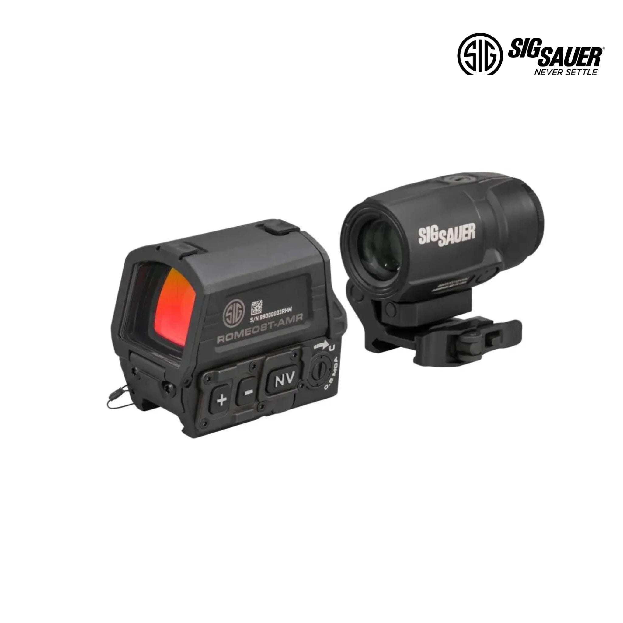 SIG SAUER ROMEO8T-AMR Red Dot Sight & JULIET3T-AMR Magnifier Combo Kit – SORJ8T101 Red Dot Sight SIG Sauer 