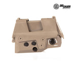 SIG Sauer ROMEO8T red dot sight in flat dark earth, an enclosed sealed-emitter optic for rifle use