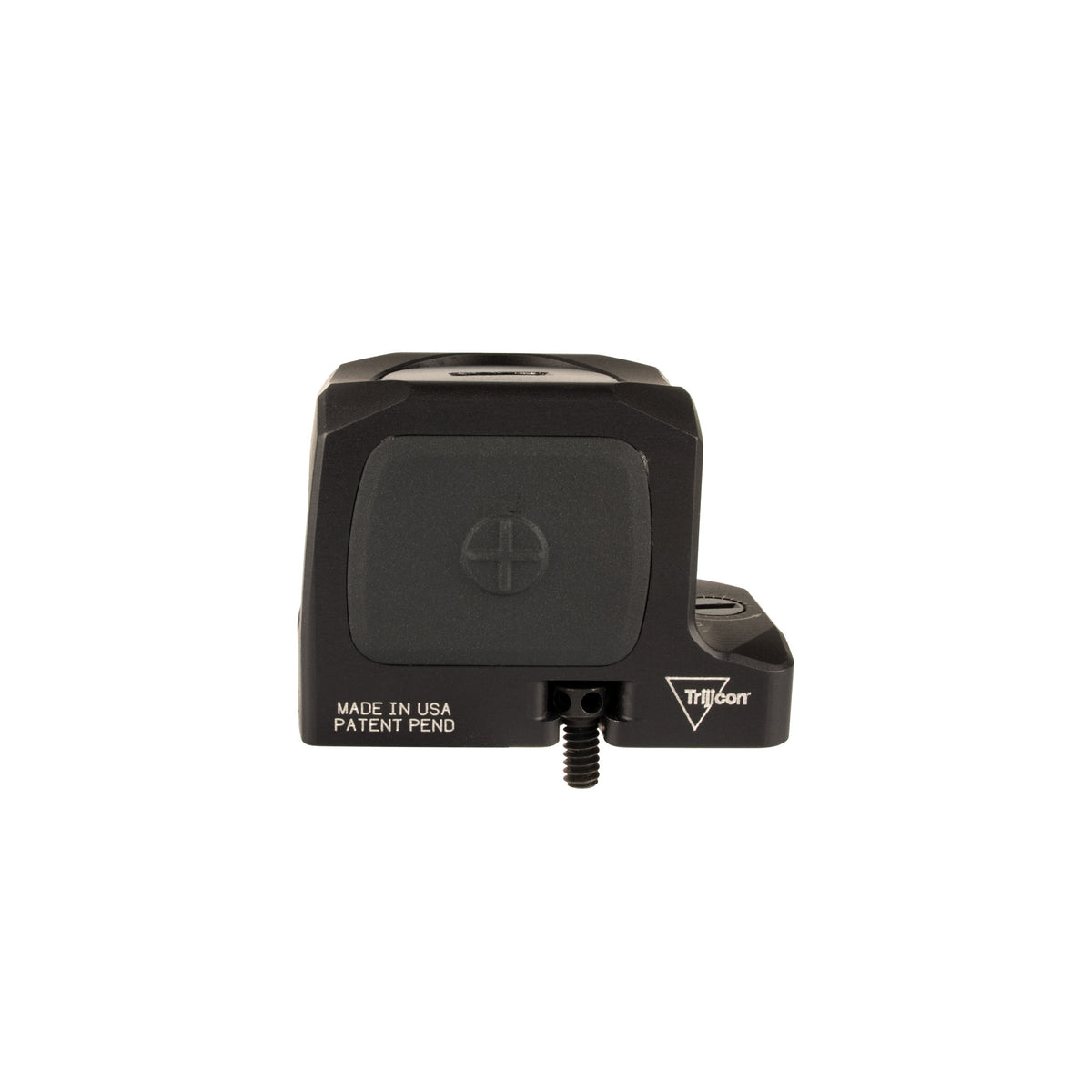 Trijicon RCR 3.25 MOA red dot sight rear view showing the housing and mounting screw