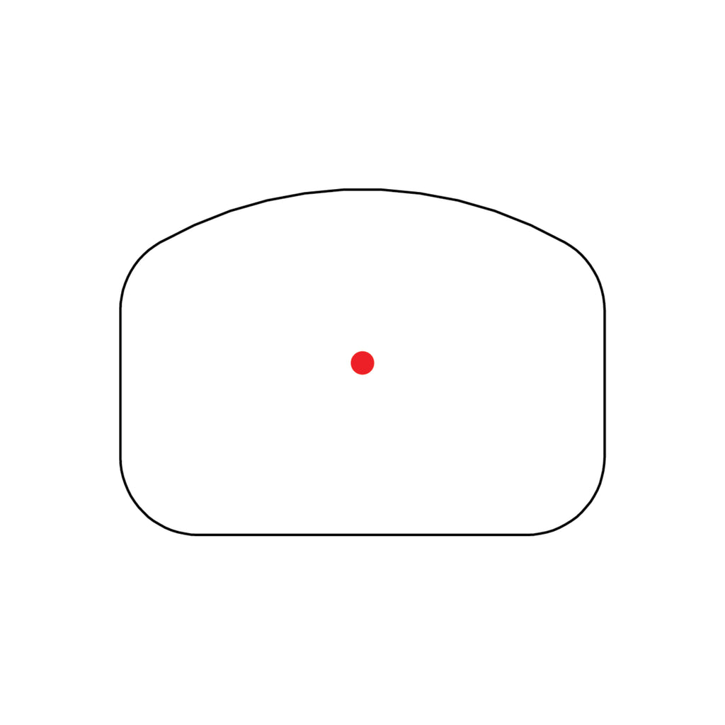 Trijicon RCR 3.25 MOA red dot reticle diagram