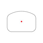 Trijicon RCR 3.25 MOA red dot reticle diagram