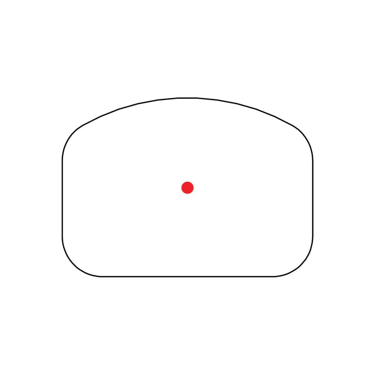 Trijicon RCR 3.25 MOA red dot reticle diagram