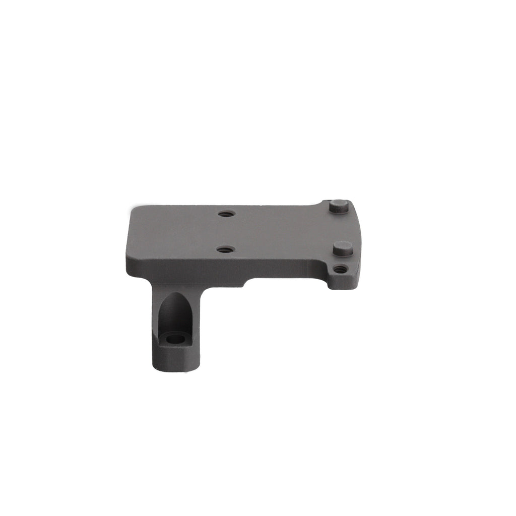 Trijicon RM35 RMR mount for ACOG with bosses side view showing the boss post
