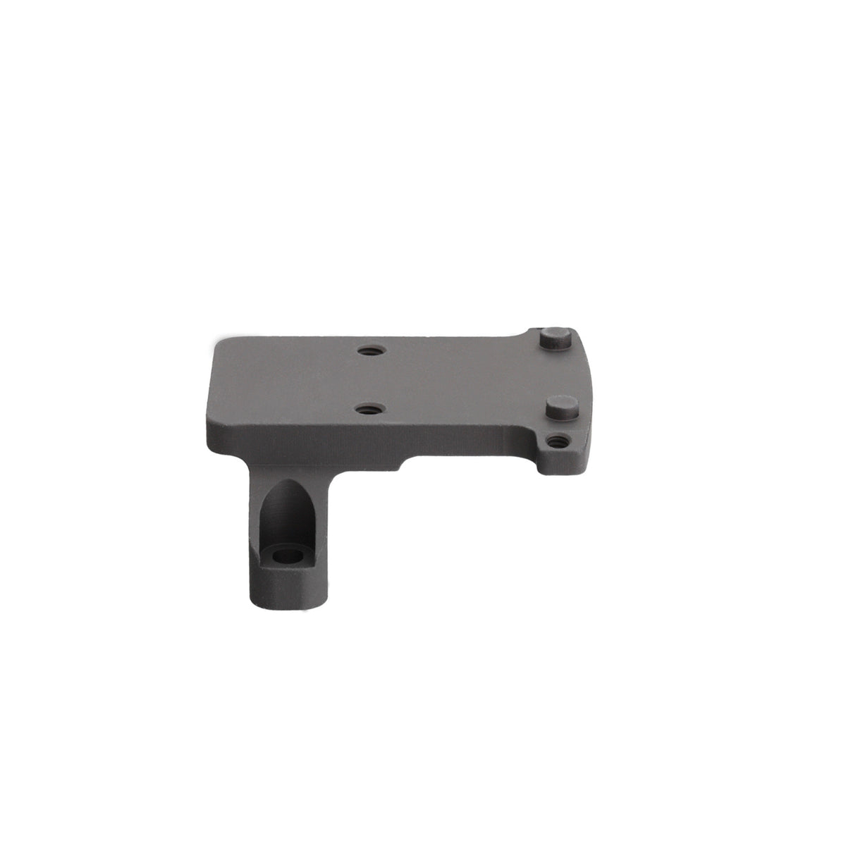 Trijicon RM35 RMR mount for ACOG with bosses side view showing the boss post