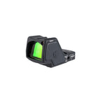 Trijicon RMR HD 55 MOA circle 1 MOA dot red dot sight front three-quarter view showing the lens