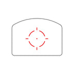 Trijicon RMR HD 55 MOA circle with 1 MOA dot reticle diagram