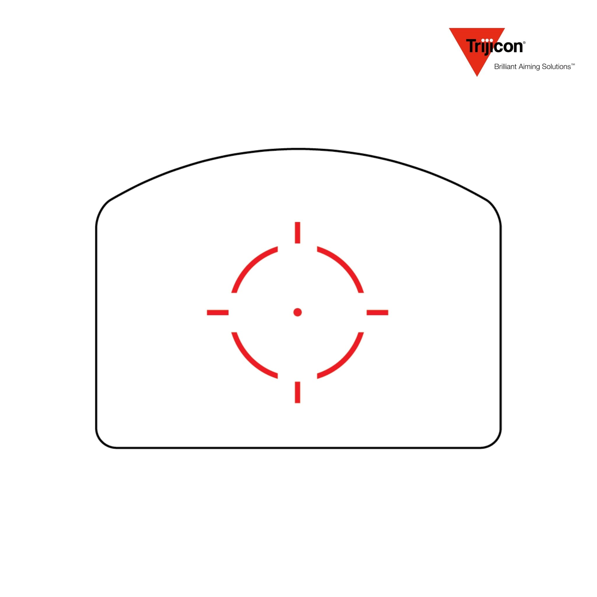 Trijicon RMR HD Red Dot Sight 55 MOA Circle 1.0 MOA Dot Adjustable LED Reticle Red Dot Sight Trijicon 