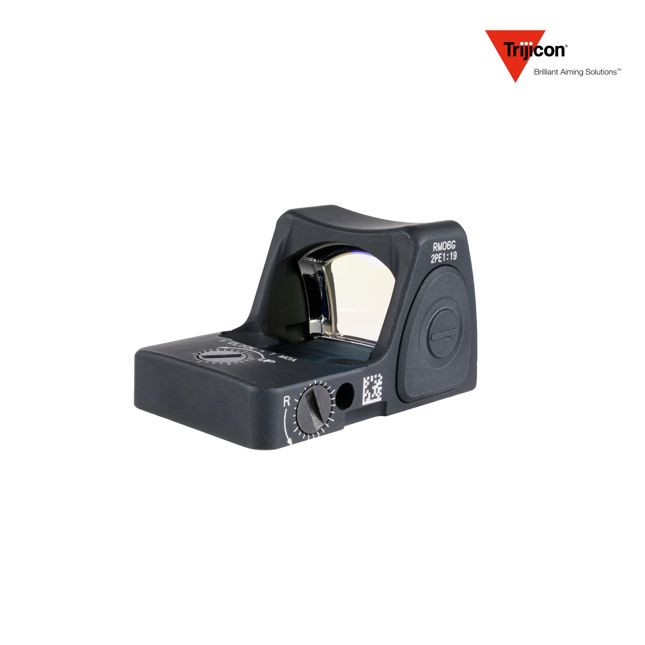 Trijicon RMR Type 2 green dot sight, close-up product view