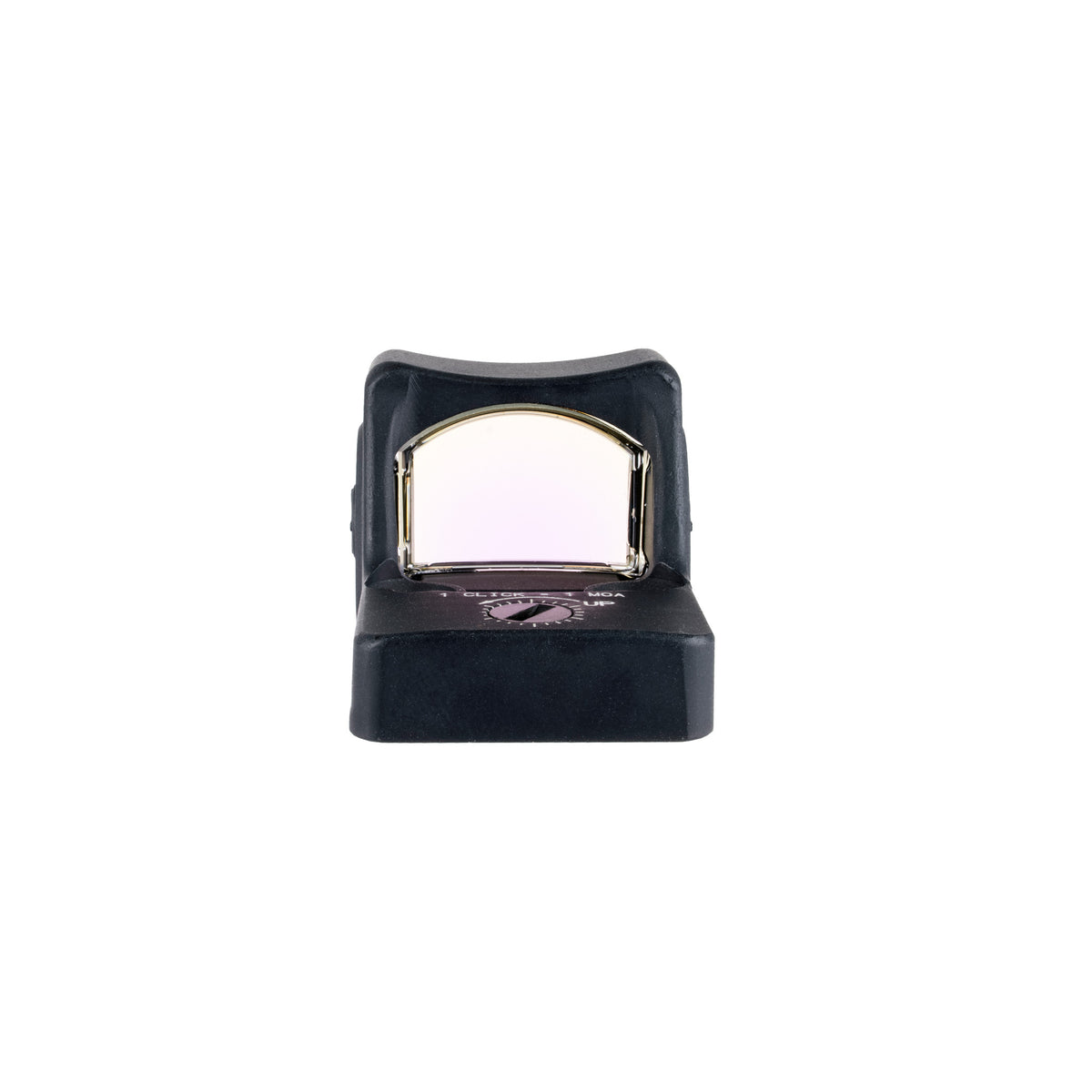 Trijicon RMR Type 2 3.25 MOA green dot sight front view showing the lens