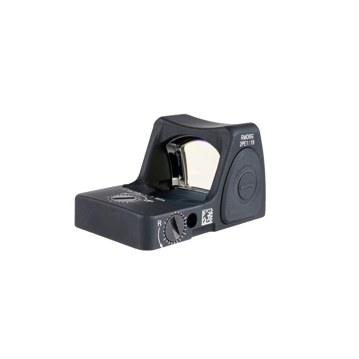 Trijicon RMR Type 2 3.25 MOA green dot sight front three-quarter view from the other side