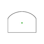 Trijicon RMR Type 2 3.25 MOA green dot reticle diagram