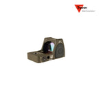 Trijicon RMR Type 2 red dot sight 1.0 MOA adjustable dot reticle in olive drab green on the RMR footprint