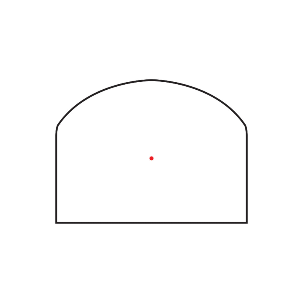 Trijicon RMR Type 2 red dot sight 1.0 MOA dot reticle diagram