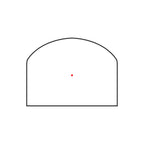 Trijicon RMR Type 2 red dot sight 1.0 MOA dot reticle diagram