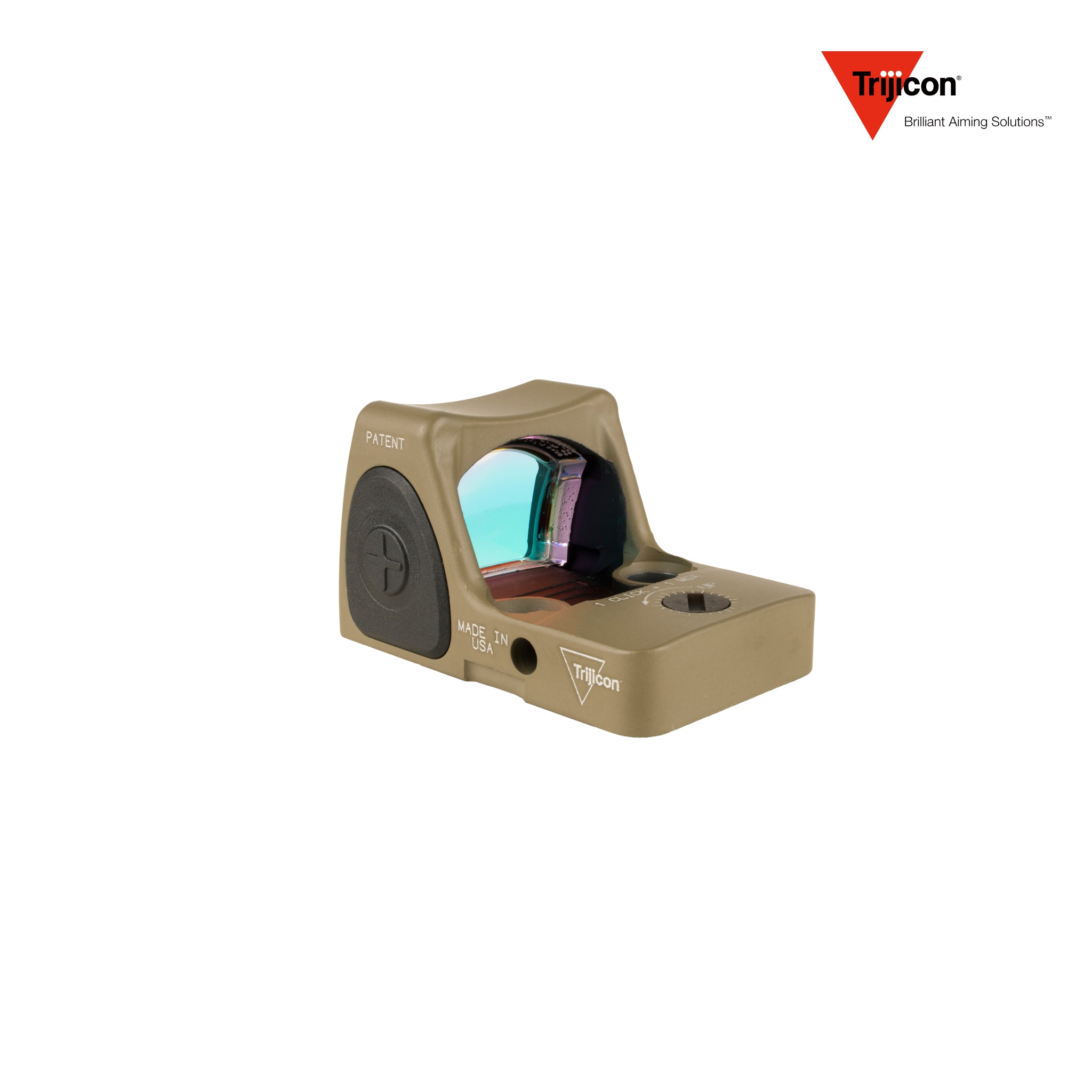 Trijicon RMR Type 2 red dot sight 1.0 MOA adjustable dot reticle in flat dark earth, additional product view