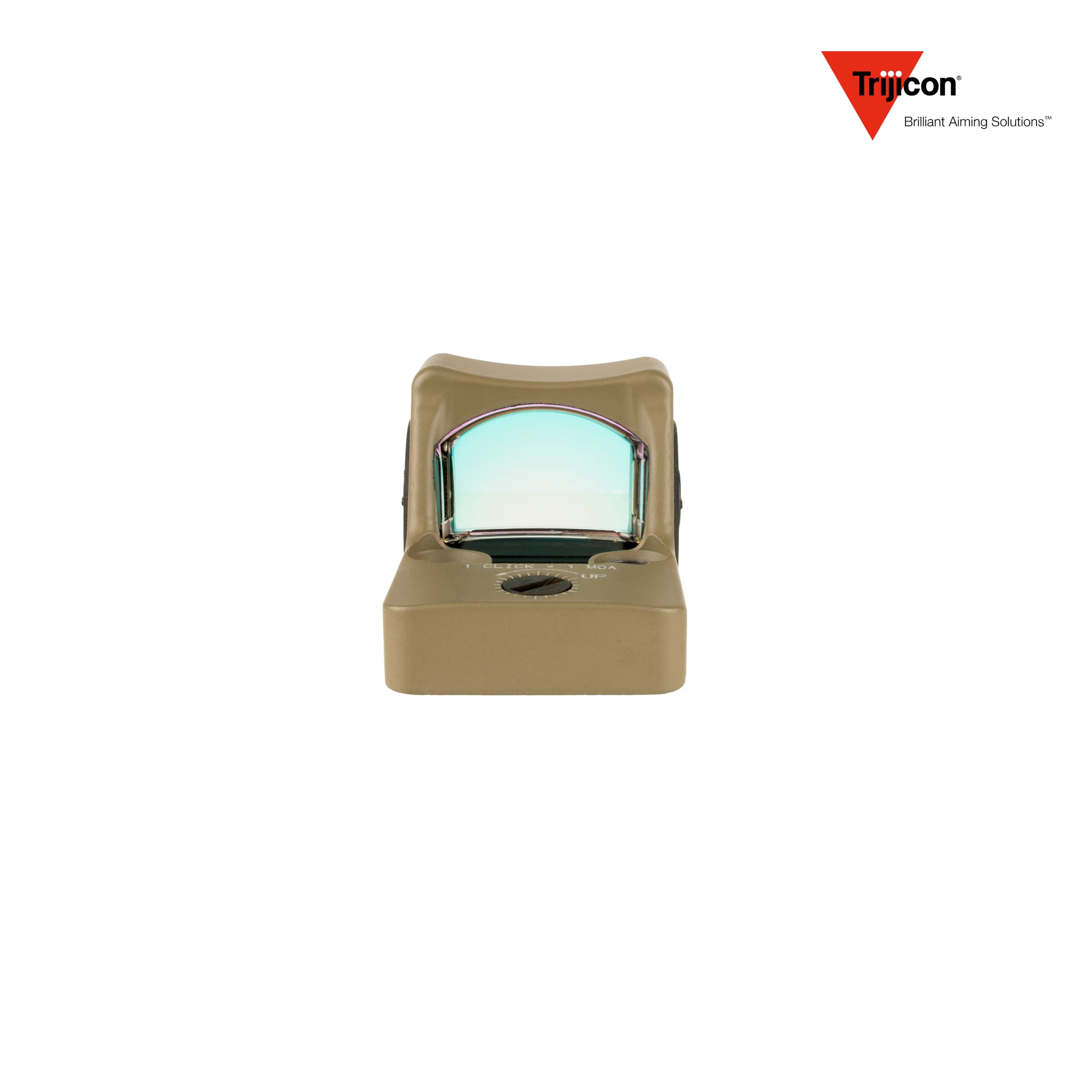 Trijicon RMR Type 2 red dot sight 1.0 MOA adjustable dot reticle in flat dark earth, detail product view