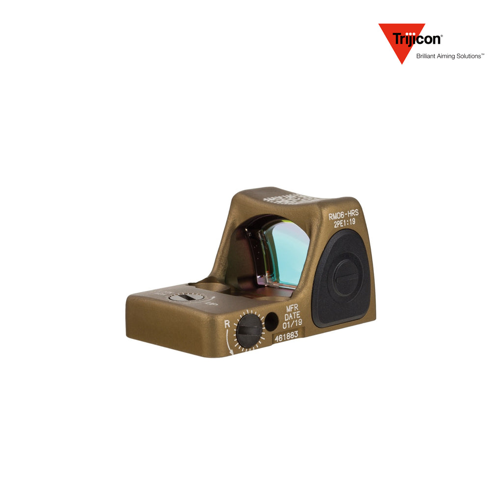 Trijicon RMR Type 2 red dot sight in coyote brown, model RM06-C-700780