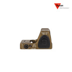 Trijicon RMR Type 2 red dot sight in coyote brown, an open-emitter reflex optic for pistol use