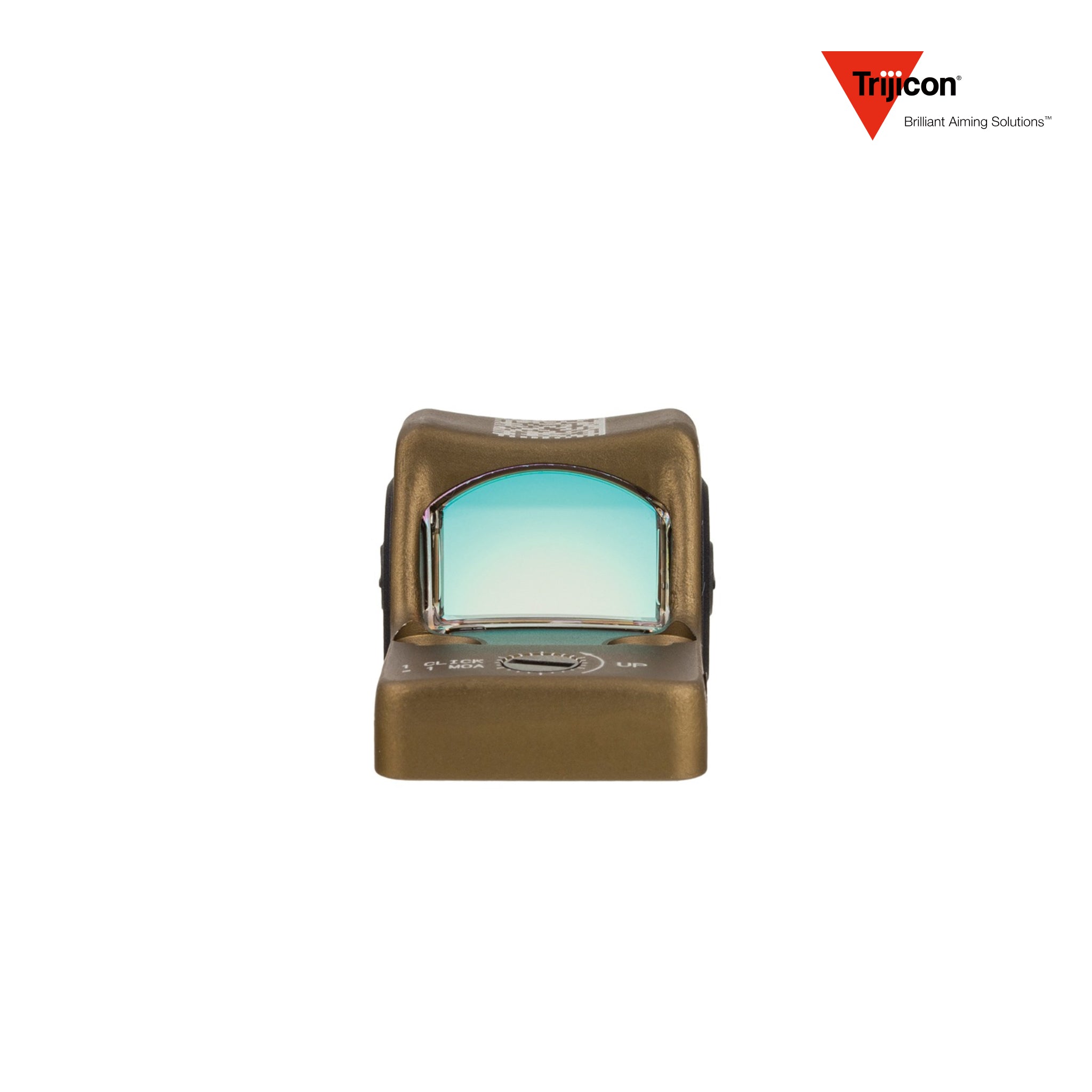Trijicon RMR Type 2 red dot sight in coyote brown on the RMR footprint