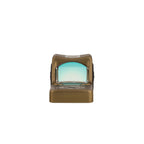 Trijicon RMR Type 2 3.25 MOA red dot sight coyote brown straight-on view showing the window