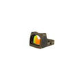 Trijicon RMR Type 2 3.25 MOA red dot sight olive drab green front three-quarter view showing the lens coating