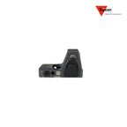 Trijicon RMR Type 2 red dot sight 3.25 MOA adjustable dot reticle in sniper gray, an open-emitter reflex optic for pistol use