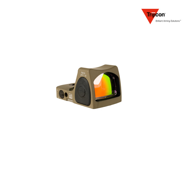Trijicon RMR Type 2 red dot sight 3.25 MOA adjustable dot reticle in flat dark earth