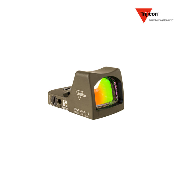 Trijicon RMR Type 2 red dot sight 3.25 MOA dot reticle in olive drab green