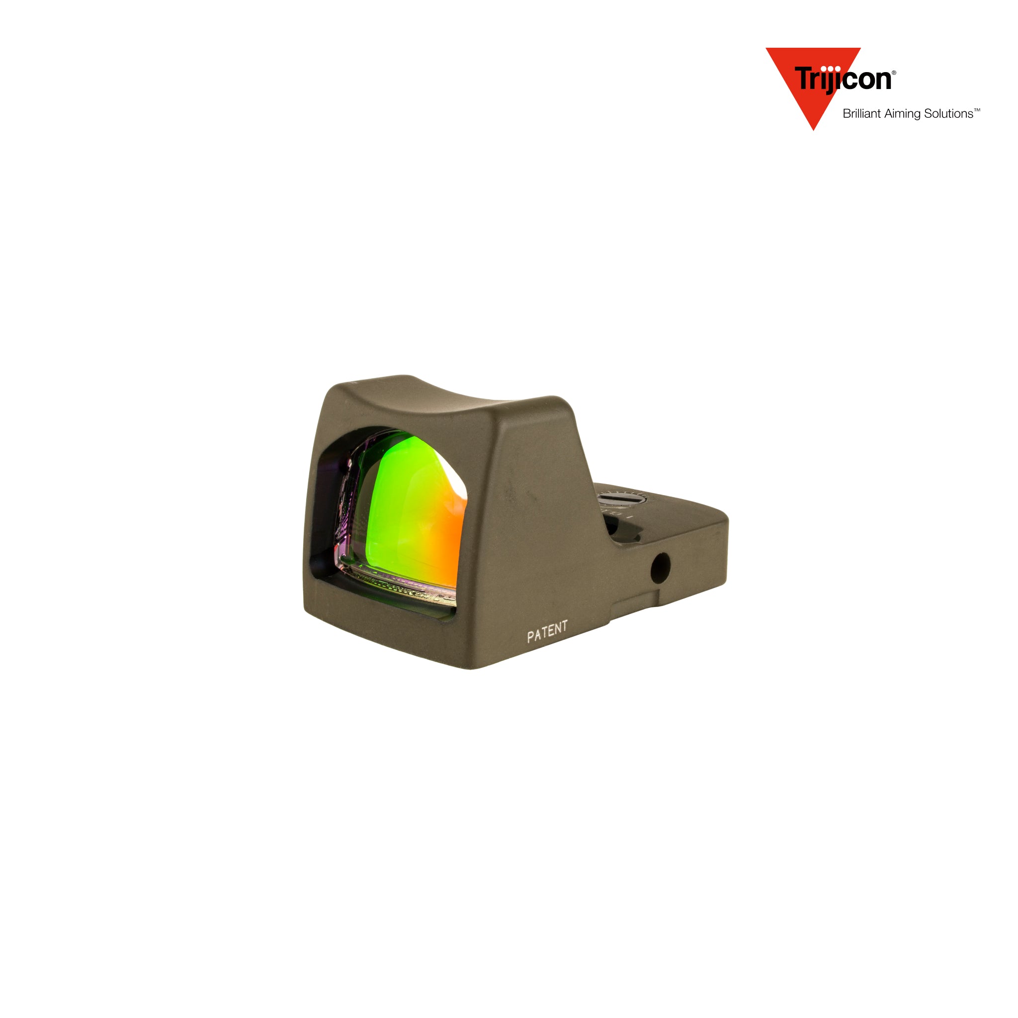 Trijicon RMR Type 2 red dot sight 3.25 MOA dot reticle in olive drab green, model RM01-C-700623