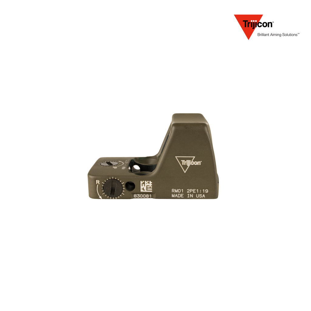 Trijicon RMR Type 2 red dot sight 3.25 MOA dot reticle in olive drab green, alternative product view