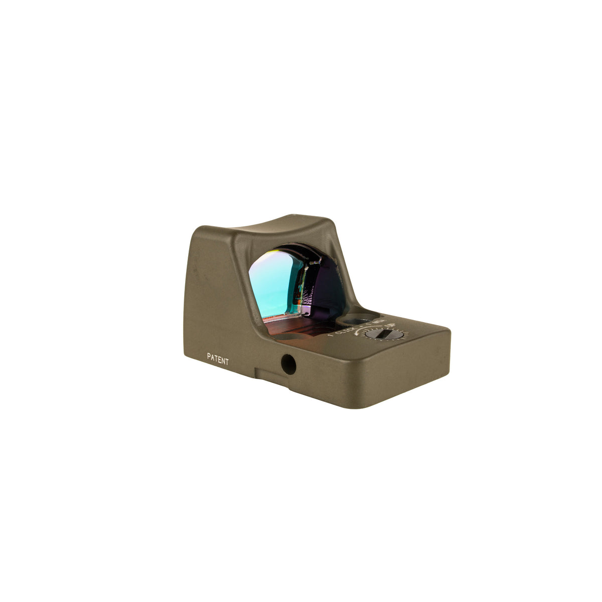 Trijicon RMR Type 2 3.25 MOA red dot sight olive drab green front three-quarter view from the left