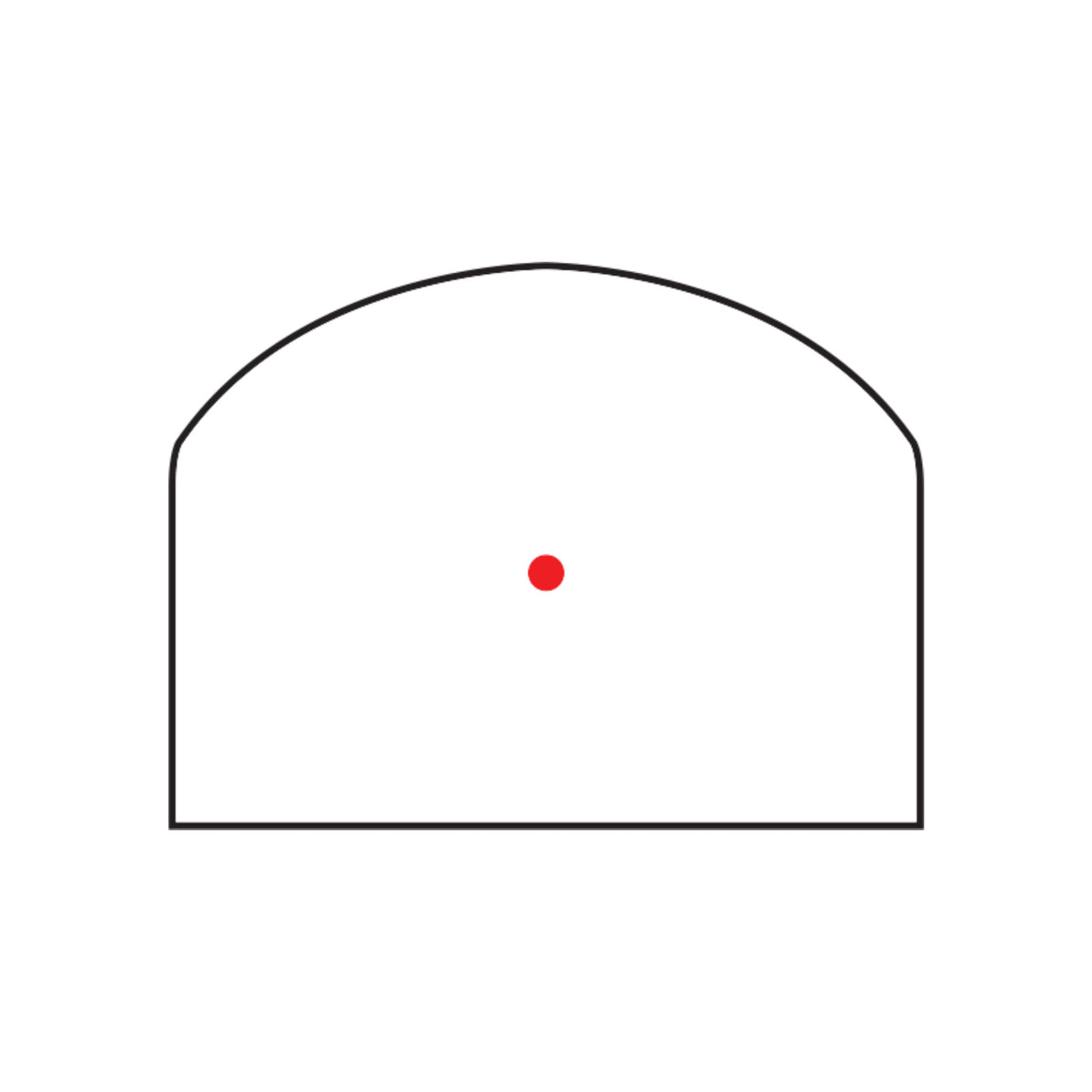 Trijicon RMR Type 2 red dot sight 3.25 MOA dot reticle diagram