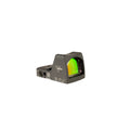 Trijicon RMR Type 2 3.25 MOA red dot sight sniper gray three-quarter view from the right showing the lens coating