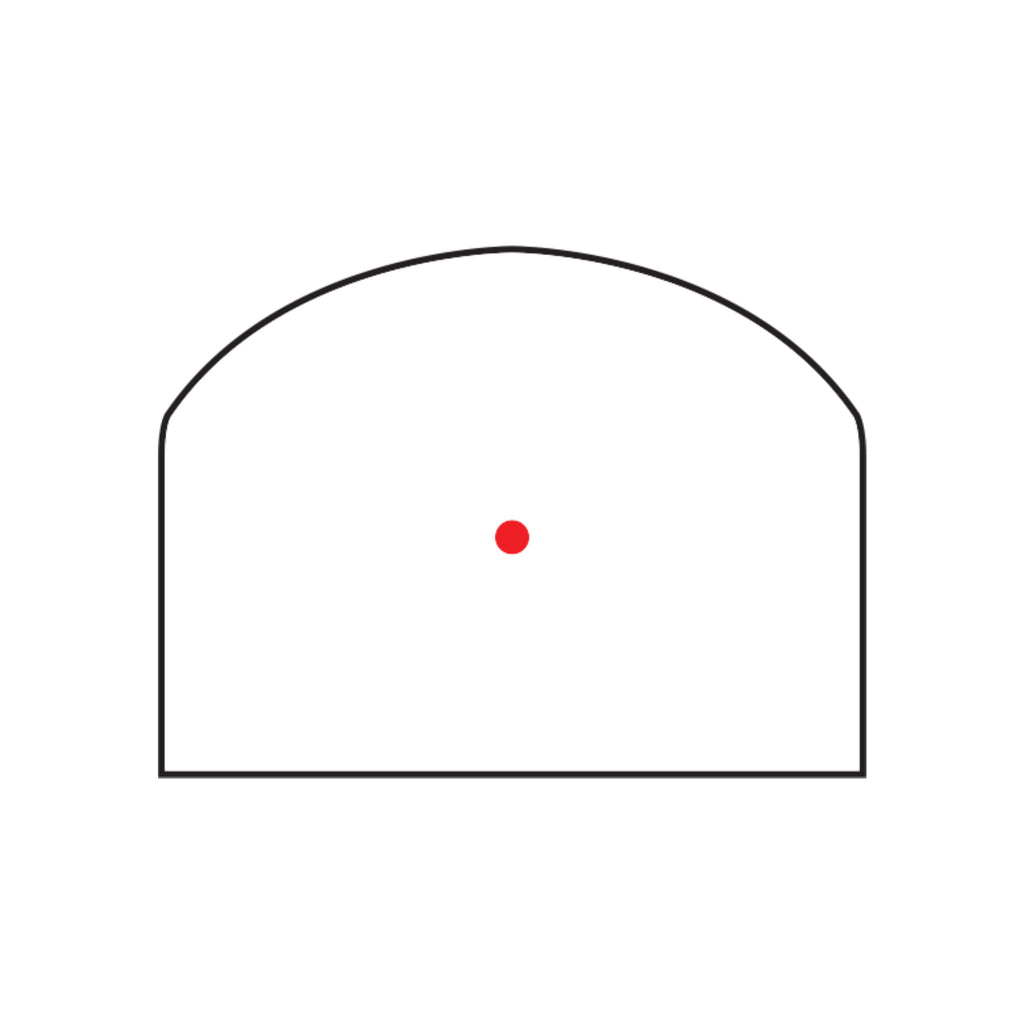 Trijicon RMR Type 2 red dot sight 3.25 MOA dot reticle diagram