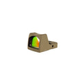 Trijicon RMR Type 2 3.25 MOA red dot sight flat dark earth front three-quarter view showing the lens coating