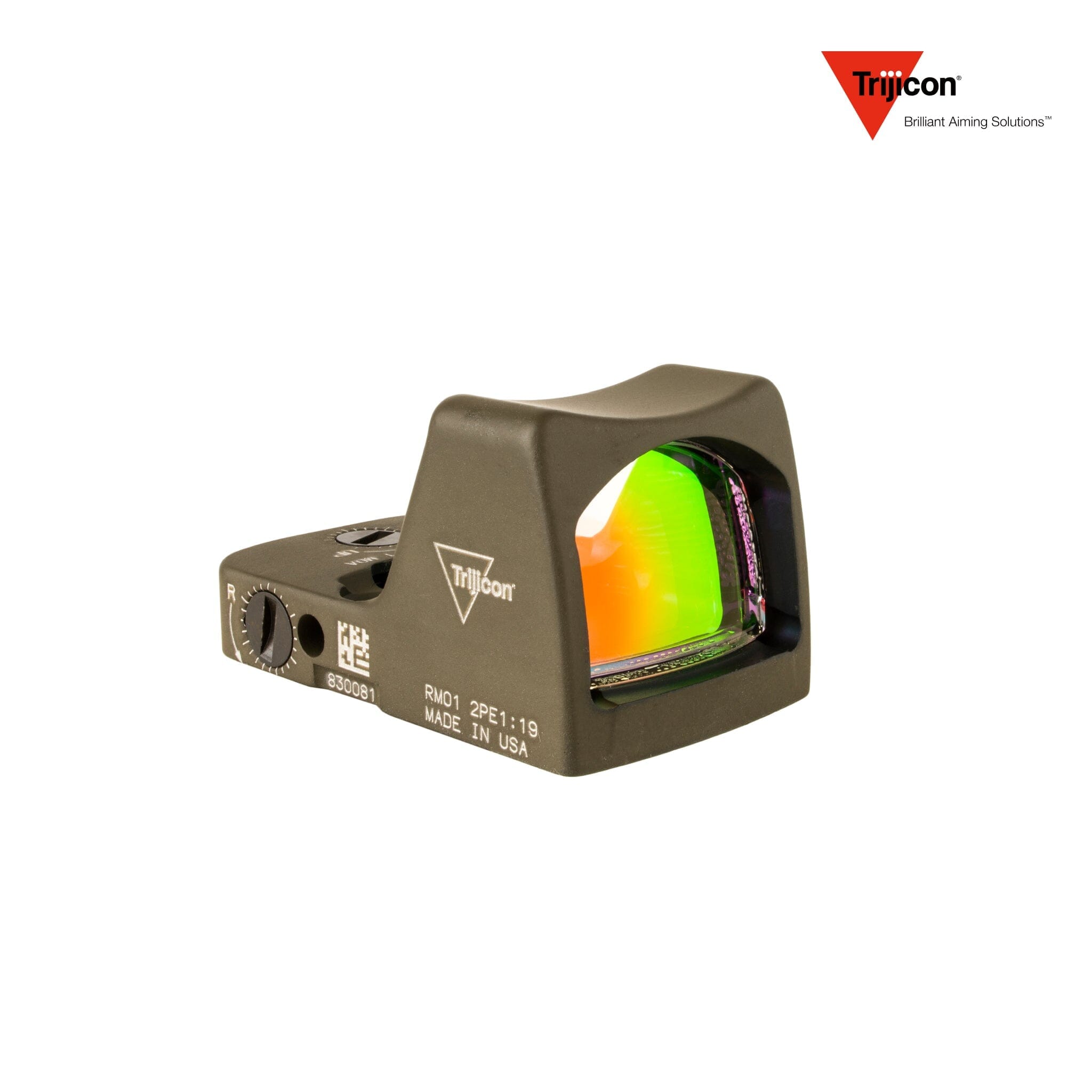 Trijicon RMR Type 2 Red Dot Sight 3.25 MOA Dot Reticle Red Dot Sight Trijicon Olive Drab Green 